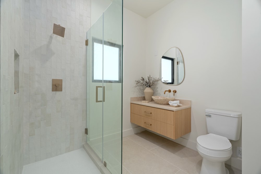 The Gonzaga Residence — guest bath with walk-in shower